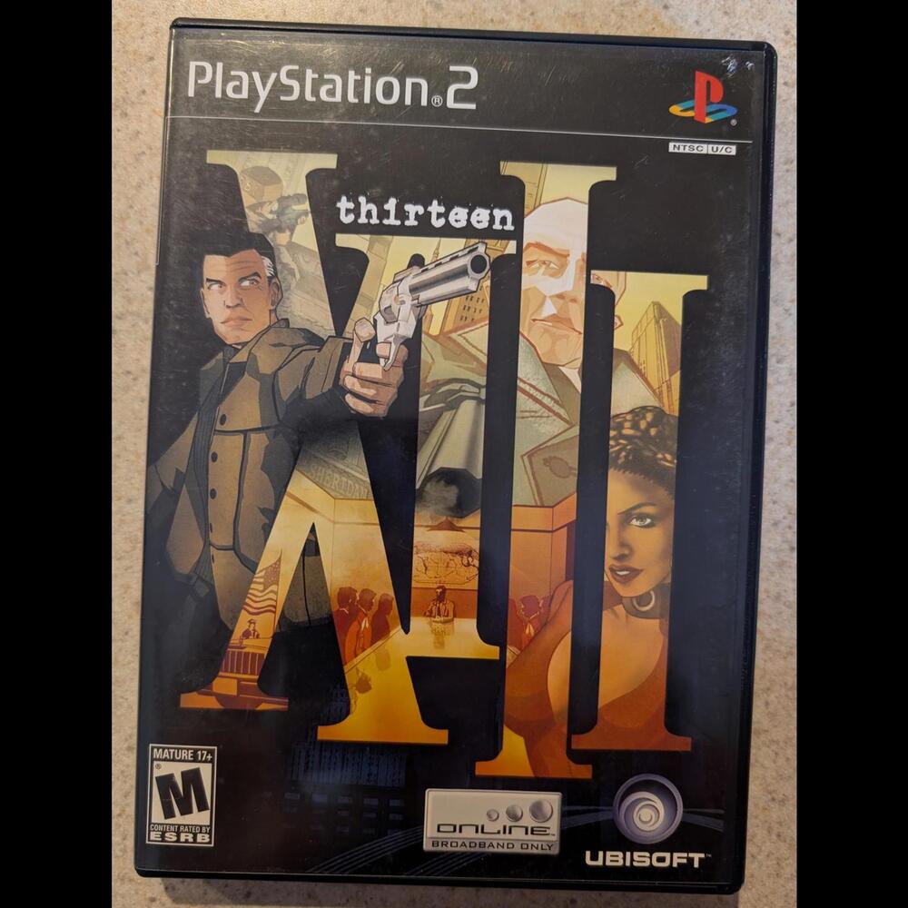 PlayStation 2 XIII thirteen Video Game with Manual and Case NTSC U/C